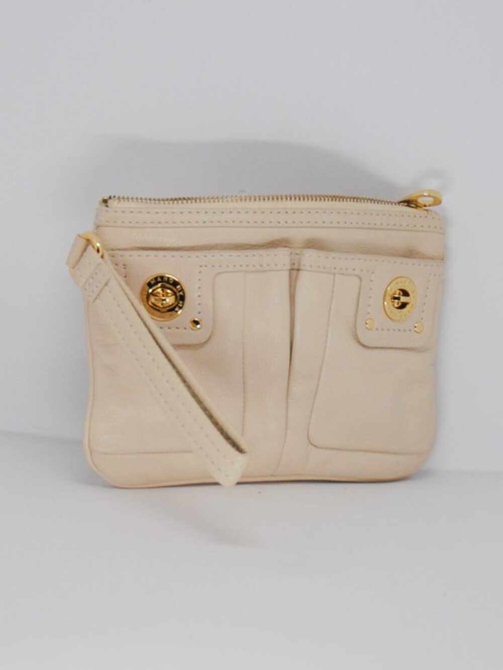 Marc by Marc Jacob Cream leather Wristlet